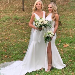 White (ivory) Bhldn dress